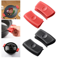 2pcs Heat-Resistant Silicone Pot Handle Grips – Non-Slip & Anti-Scald